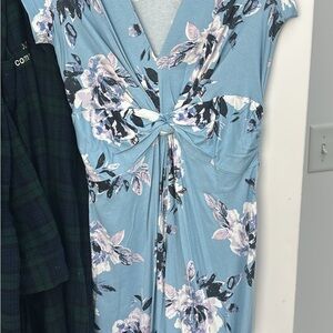 Seraphine Blue Floral Midi Dress